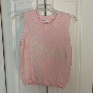 Pink “Bride” sweater